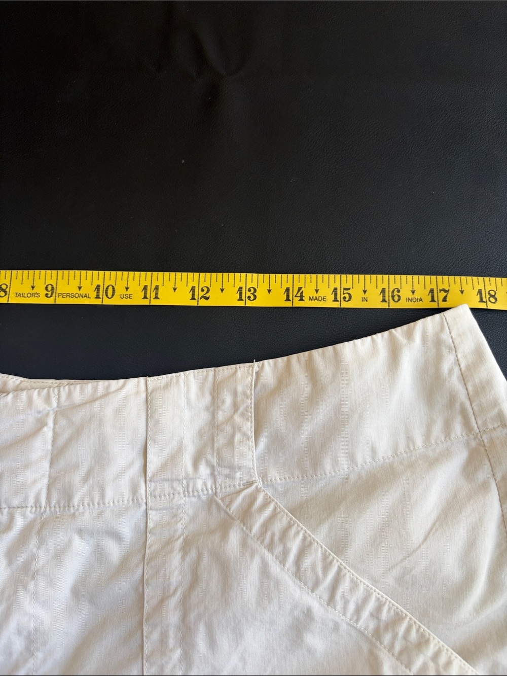 Banana Republic Factory White Wide Leg Crop Pants Women’s 12 Stretch Cotton - Picture 5 of 8